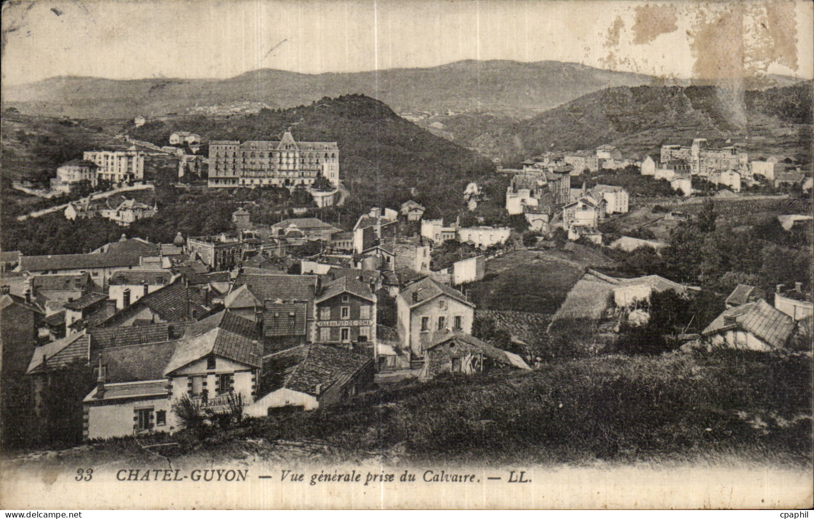 Chatelguyon - Chatel Guyon - Vue Generale pris du Calvaire - CPA