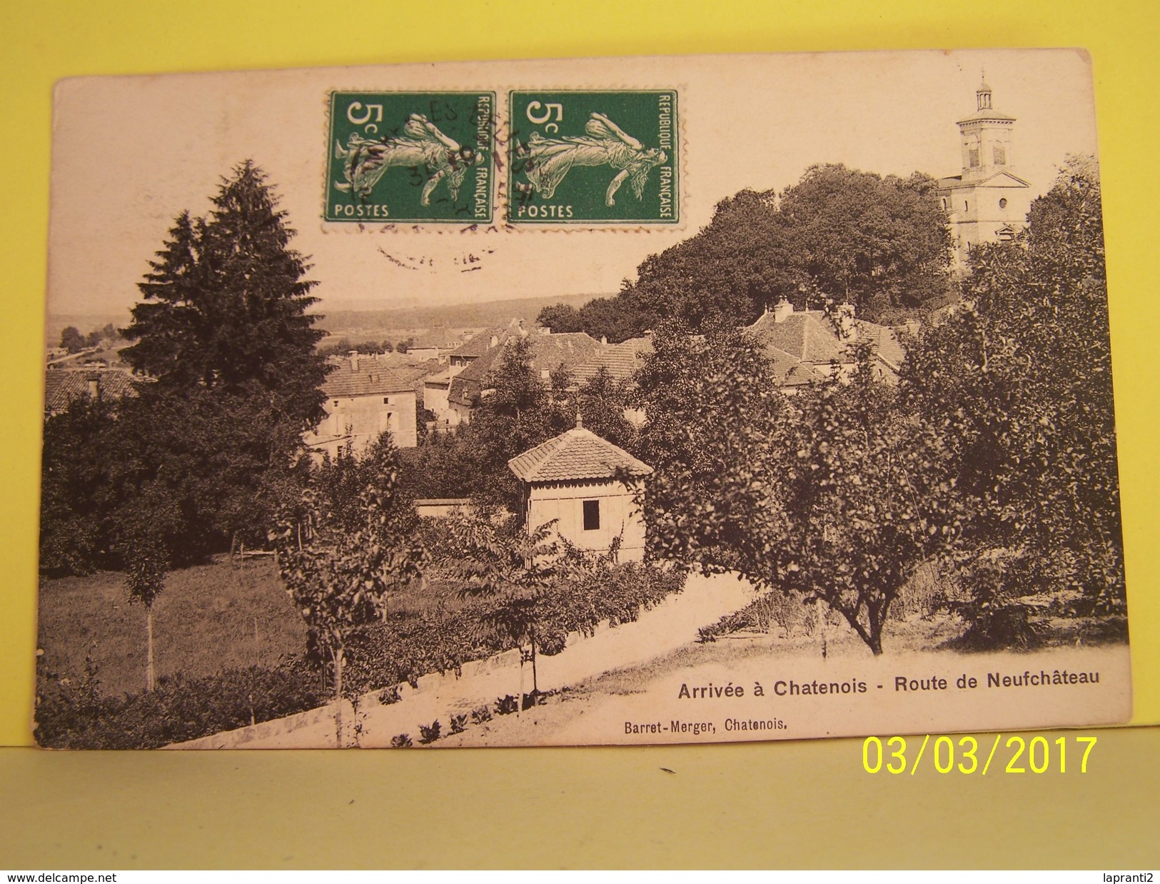 CHATENOIS (VOSGES) ARRIVEE A CHATENOIS. ROUTE DE NEUFCHATEAU