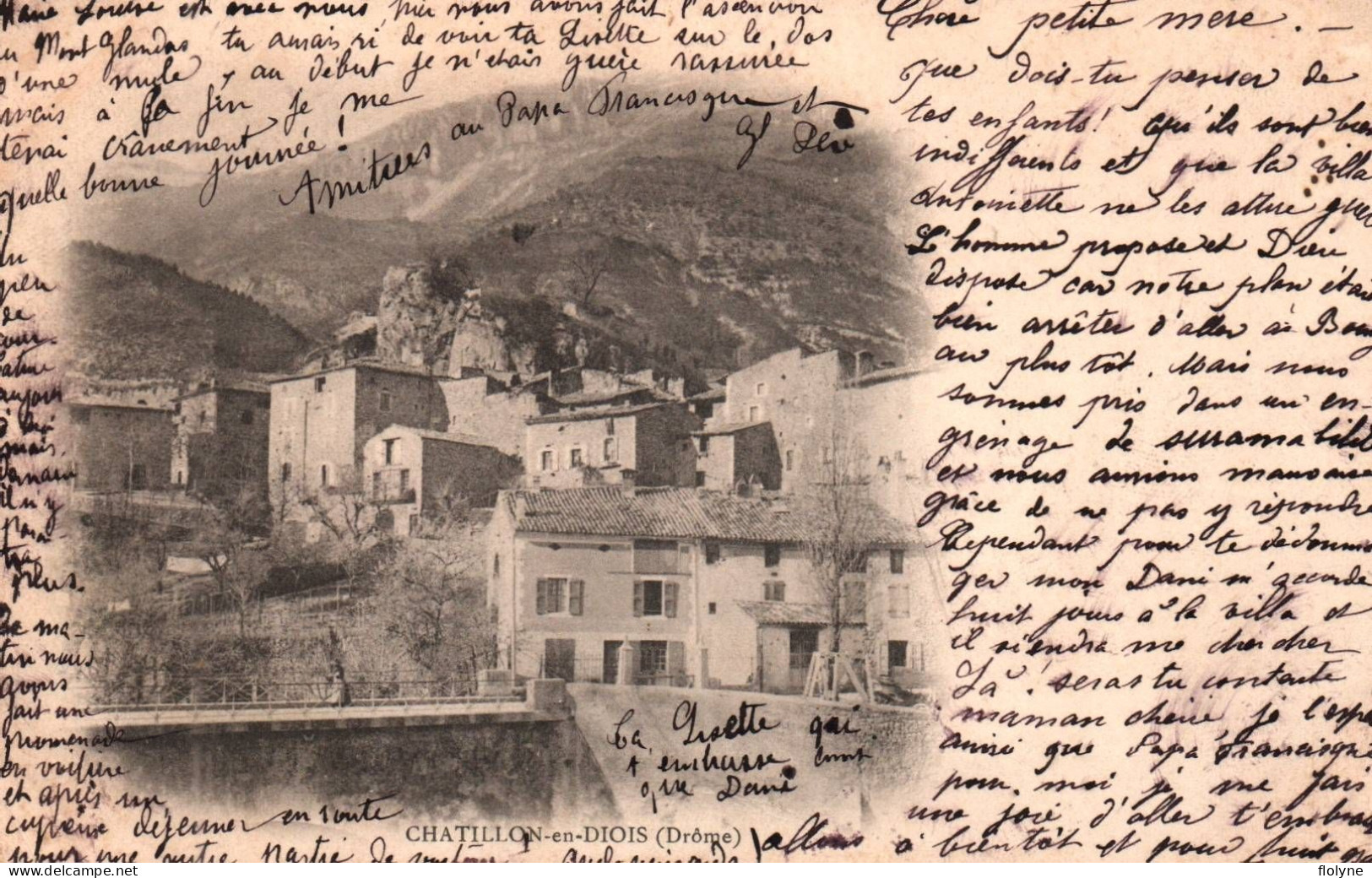 châtillon en diois - une vue sur le village