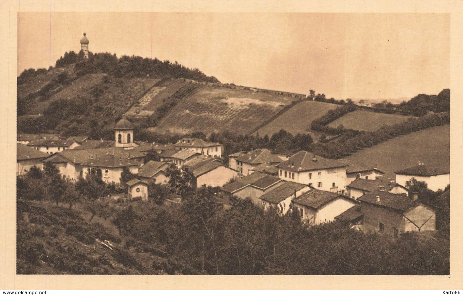 châtonnay * vue générale du village , côté est