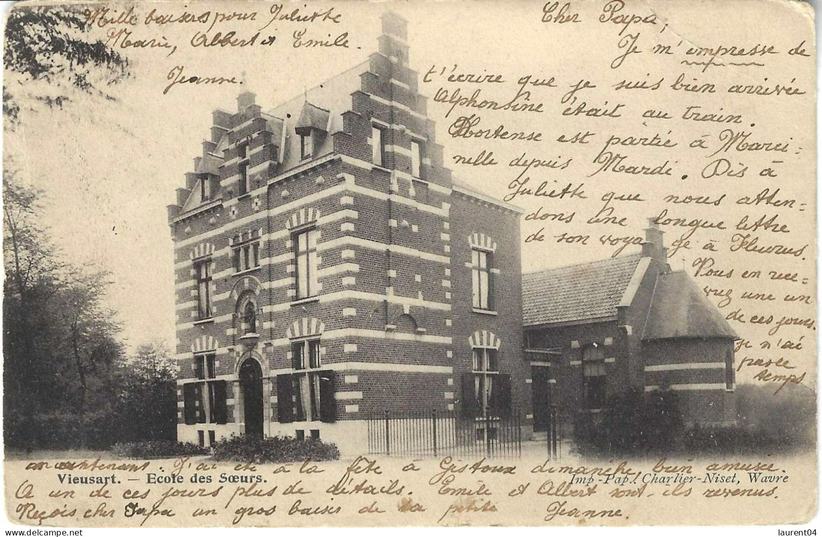 CHAUMONT GISTOUX.  CORROY LE GRAND. VIEUSART.  ECOLE DES SOEURS.