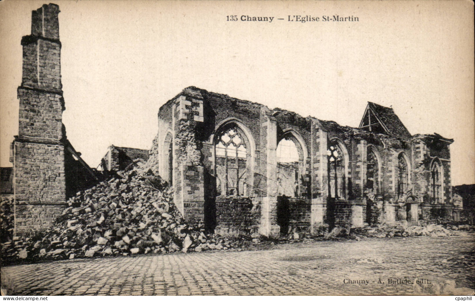 Chauny - L Eglise St Martin - CPA