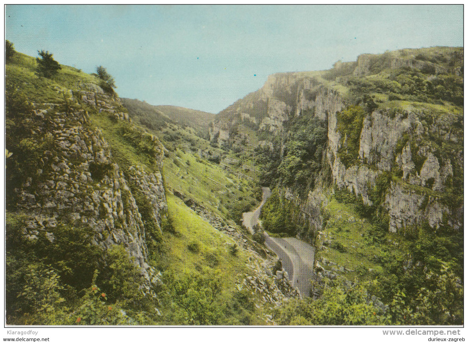 Cheddar old postcard not travelled bb160202