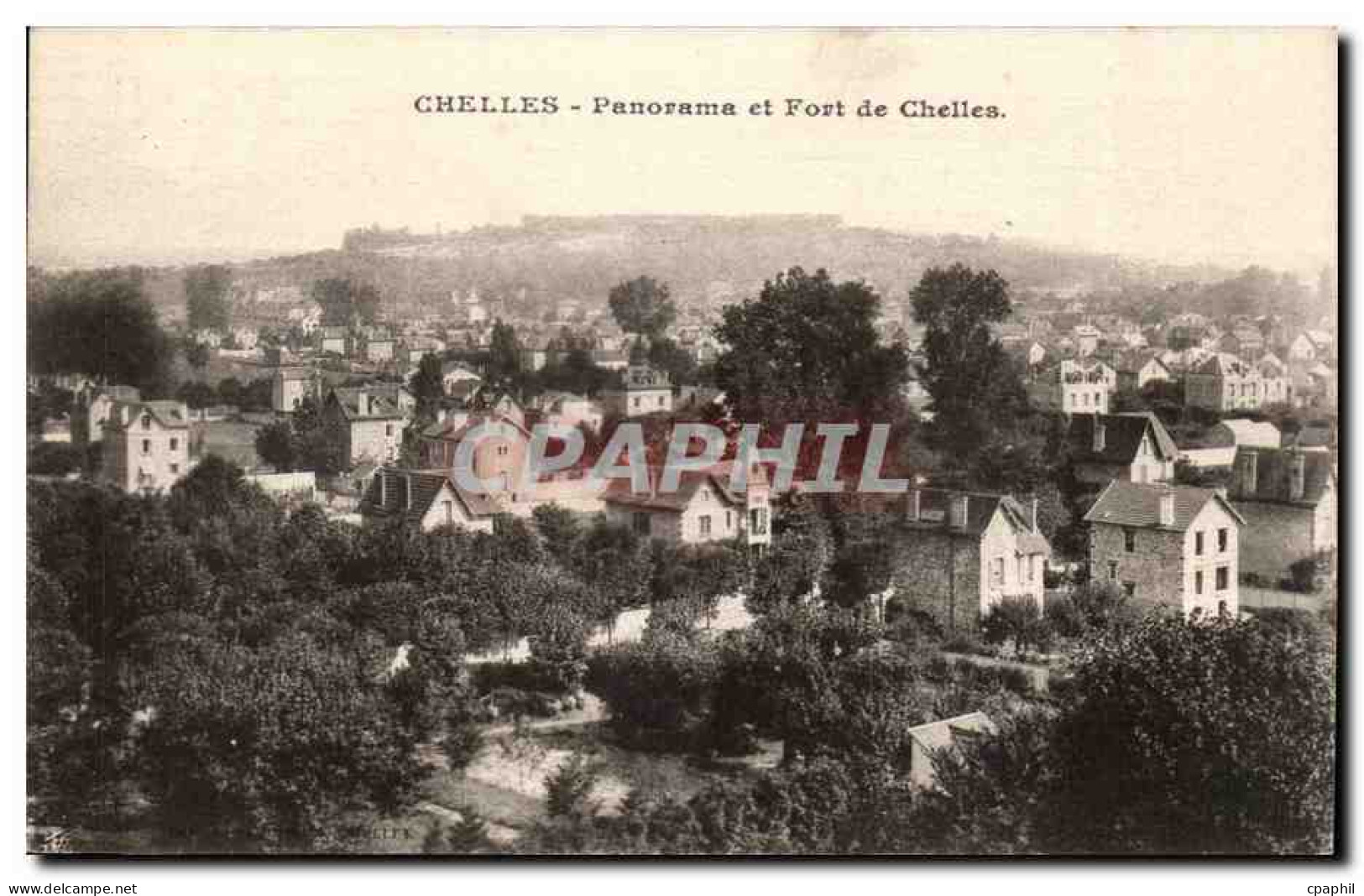 Chelles - Panorama et Fort de Chelles CPA