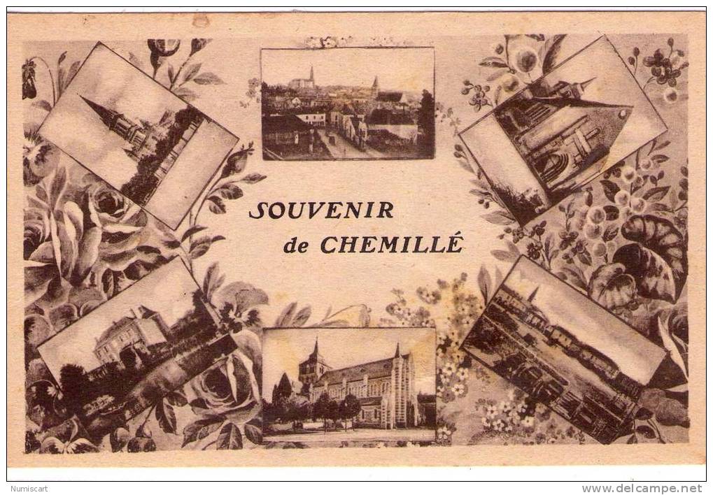 Chemillé .... CHEMILLE  BELLE MULTI-VUE "SOUVENIR DE CHEMILLE"