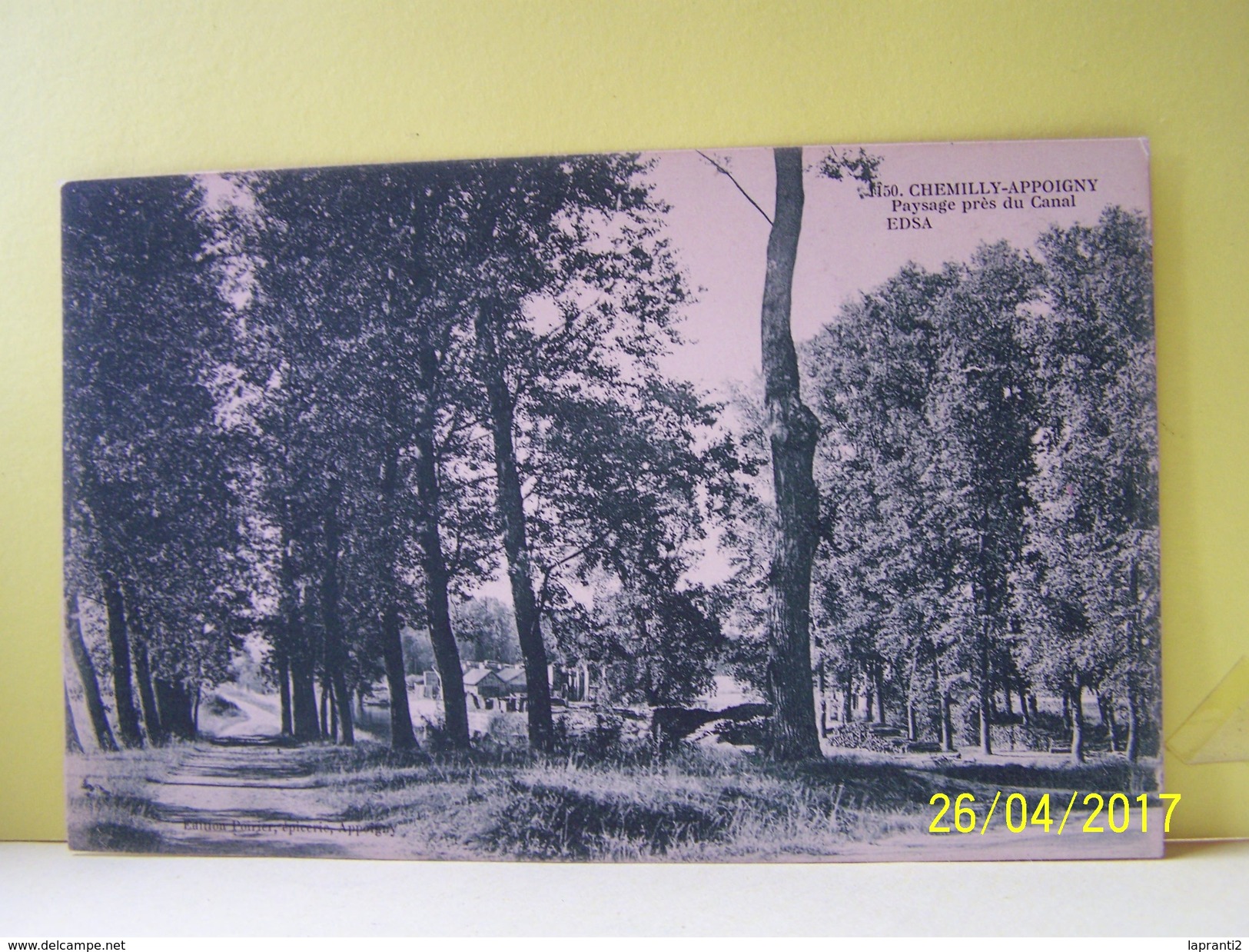 CHEMILLY (YONNE) CHEMILLY-APPOIGNY. PAYSAGE PRES DU CANAL.