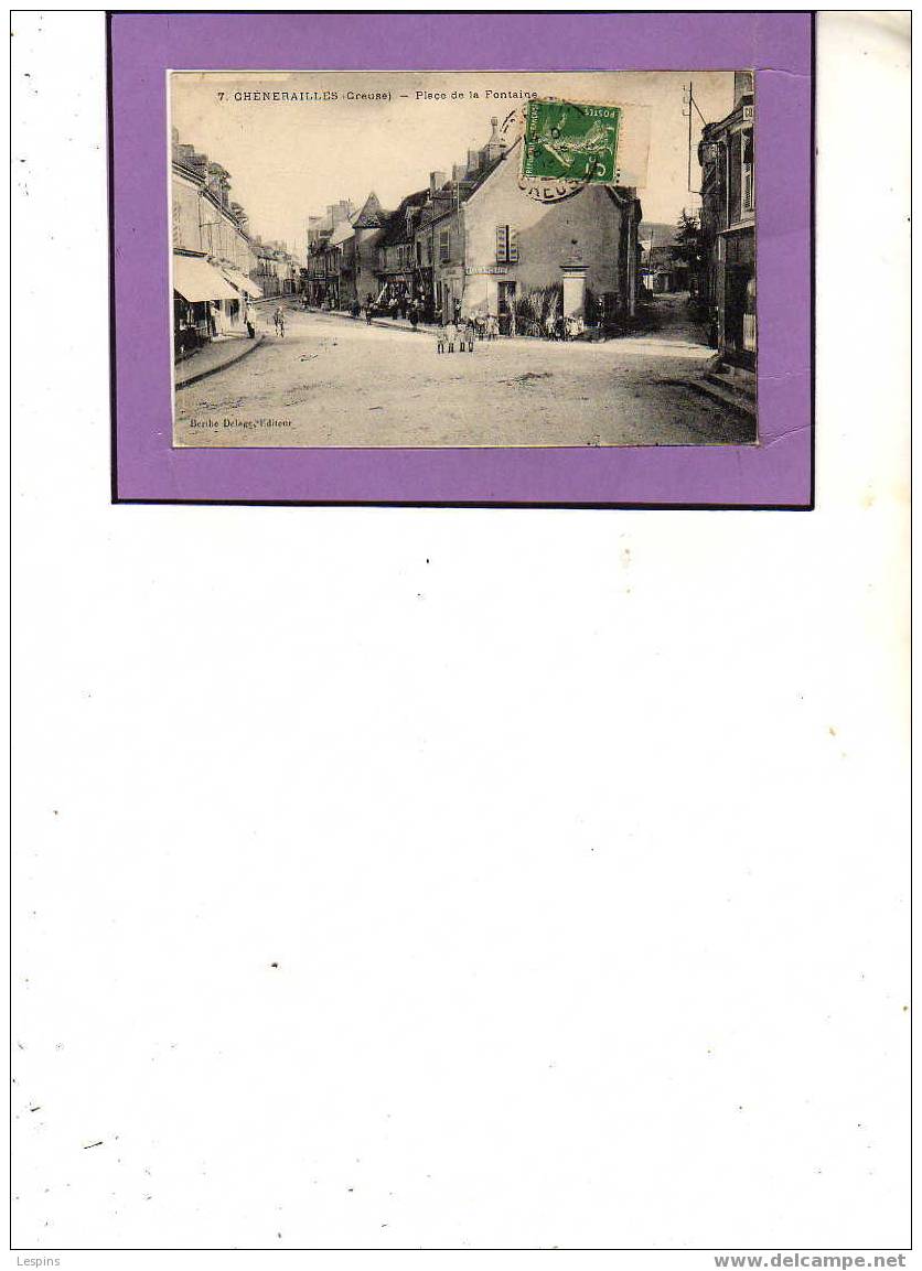 Chenerailles -- Place de la Fontaine