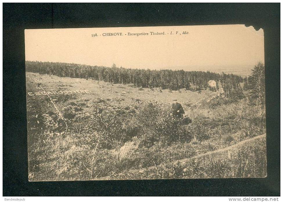 Chenove (21) - Escargotière Thabard ( petite animation parc escargot L.V. édit. 398 en l'état)