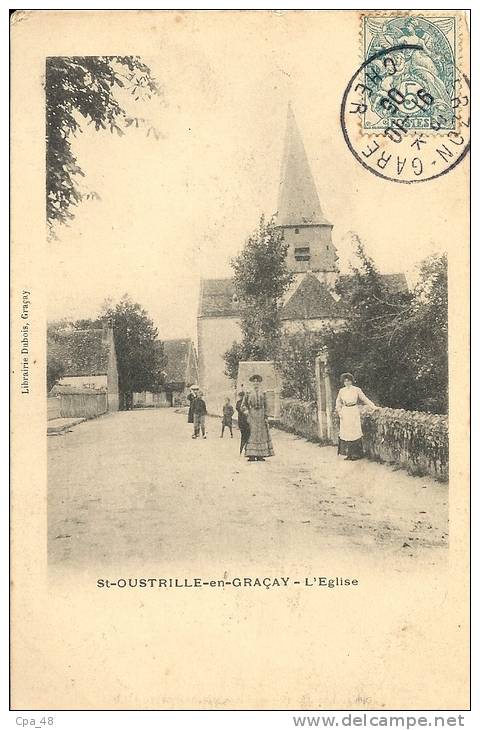 Cher- St-Oustrille-en-Graçay -L'Eglise.