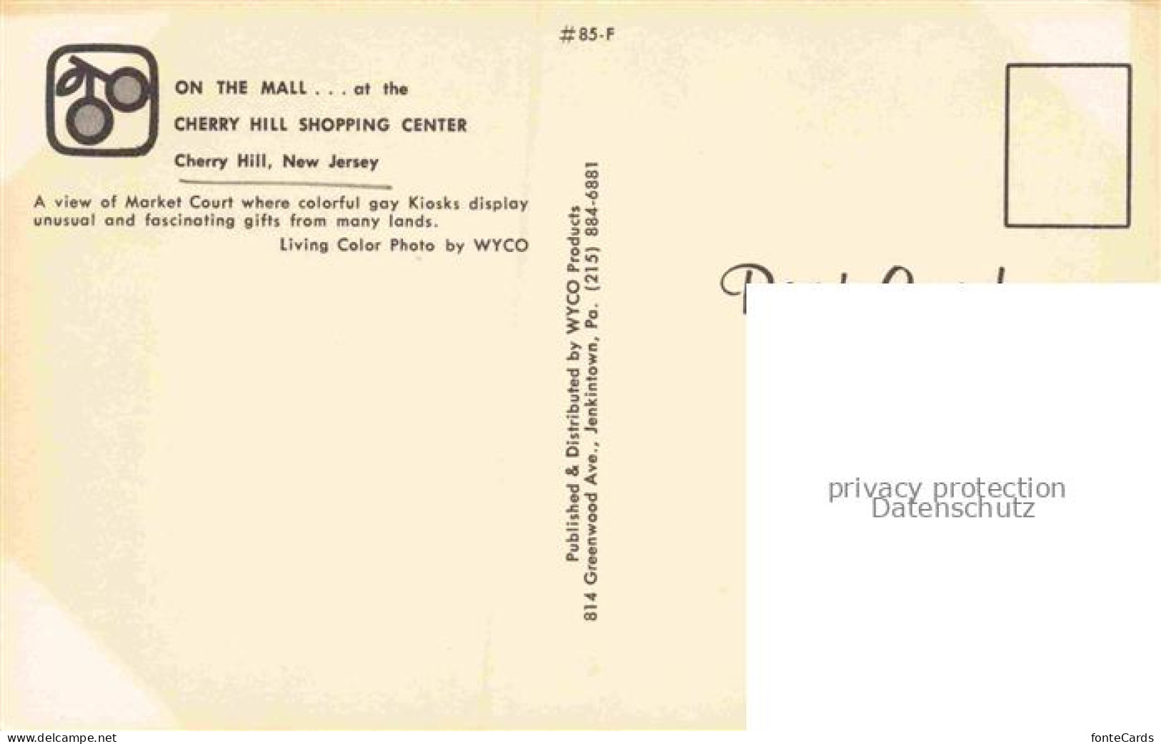 Cherry Hill New Jersey USA Markt Court of the Shopping Center