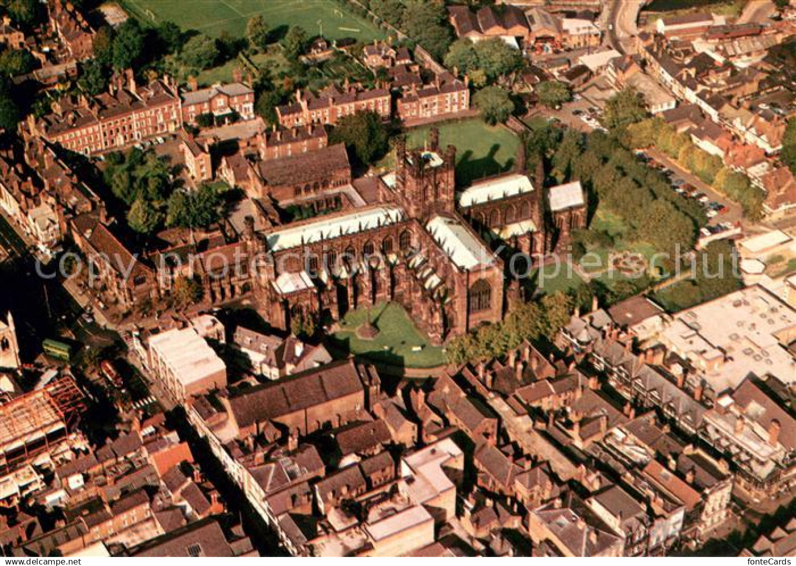 Chester Cheshire Fliegeraufnahme
