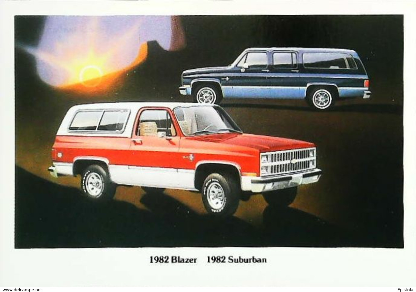 CHEVROLET Blazer & Suburban (Publicité U.S.A. 1982) - American Truck Trailer