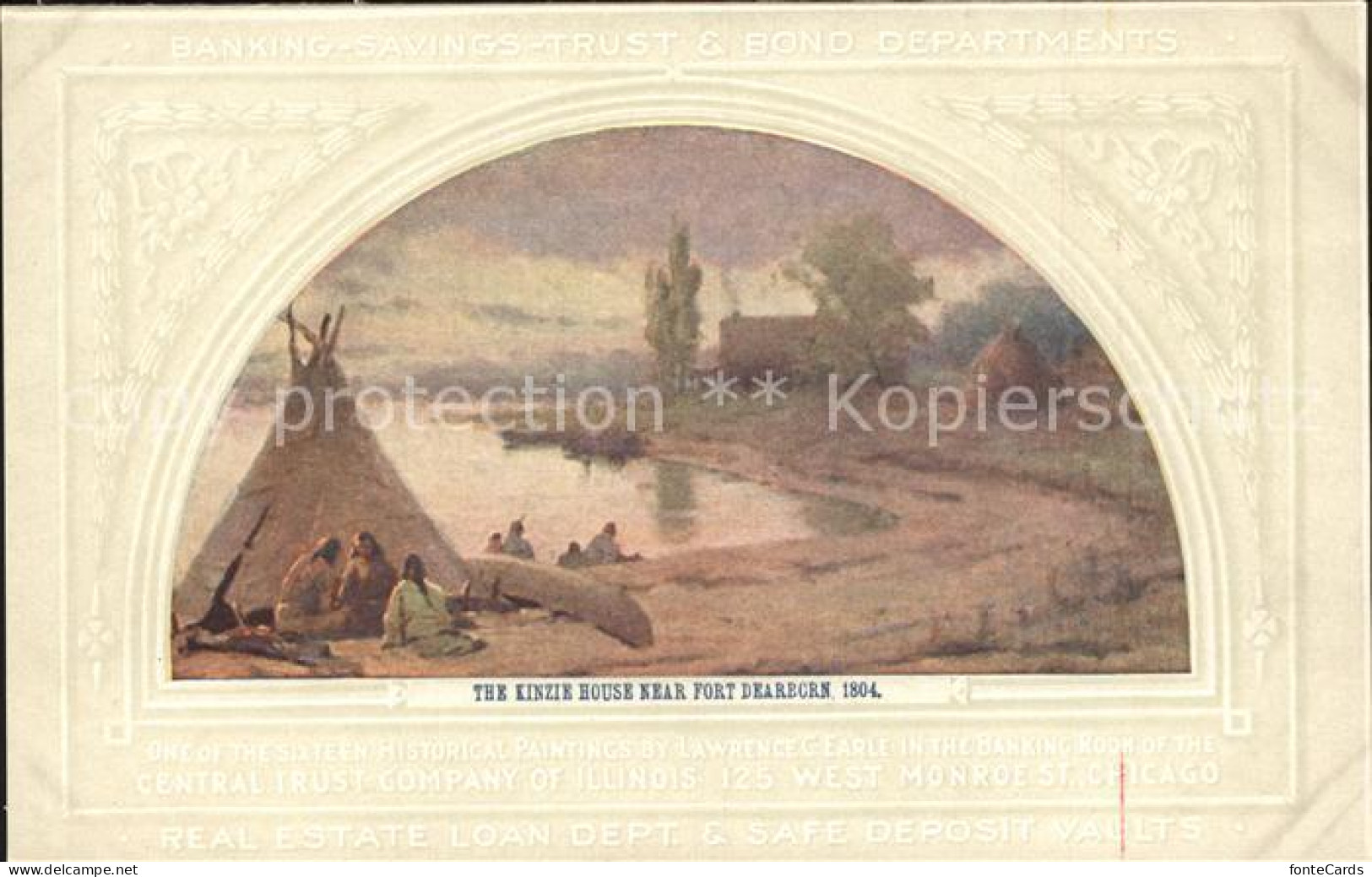 Chicago Illinois Kinzie House Near Fort Dearborn