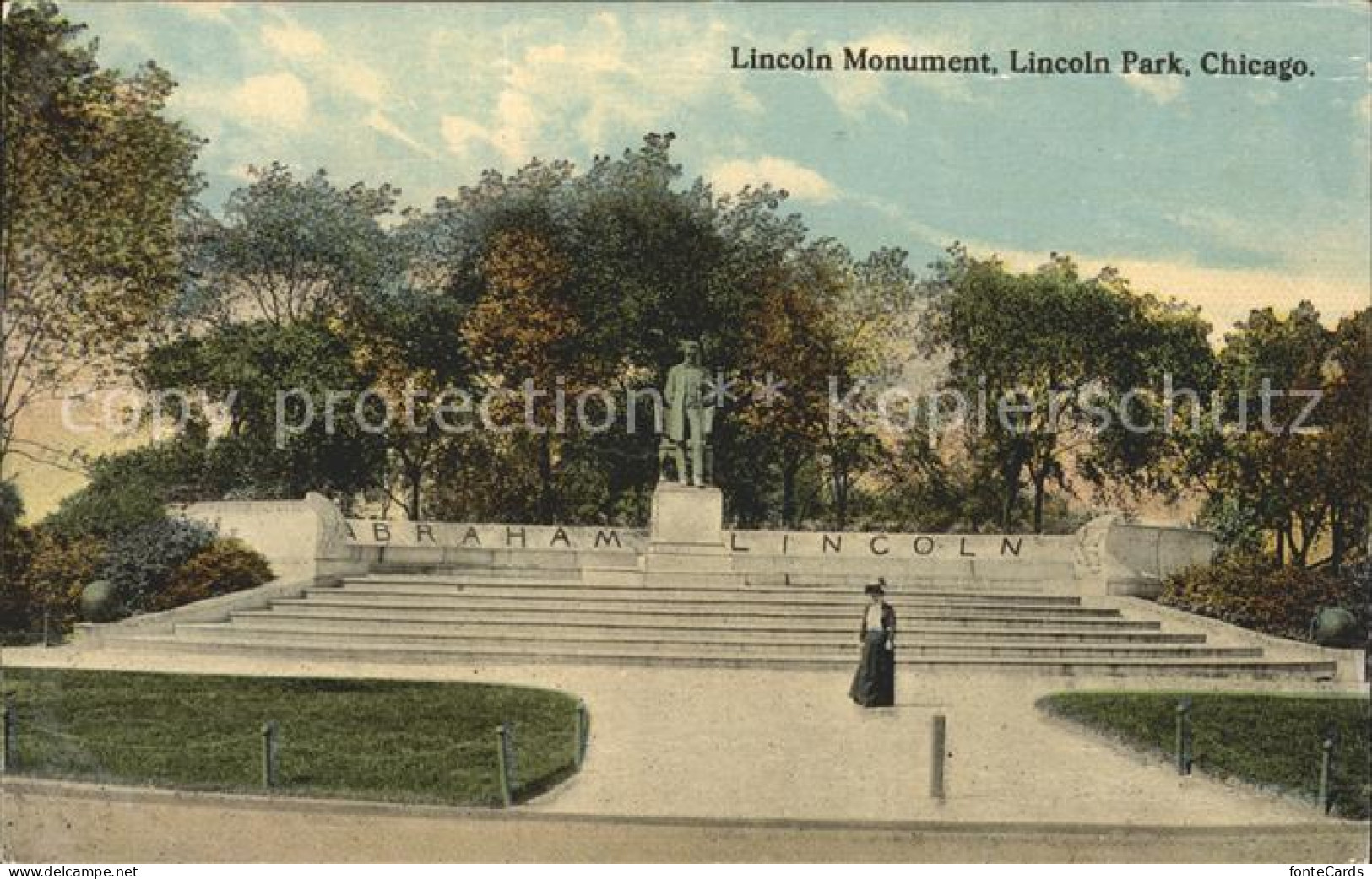 Chicago Illinois Lincoln Monument Statue Lincoln Park