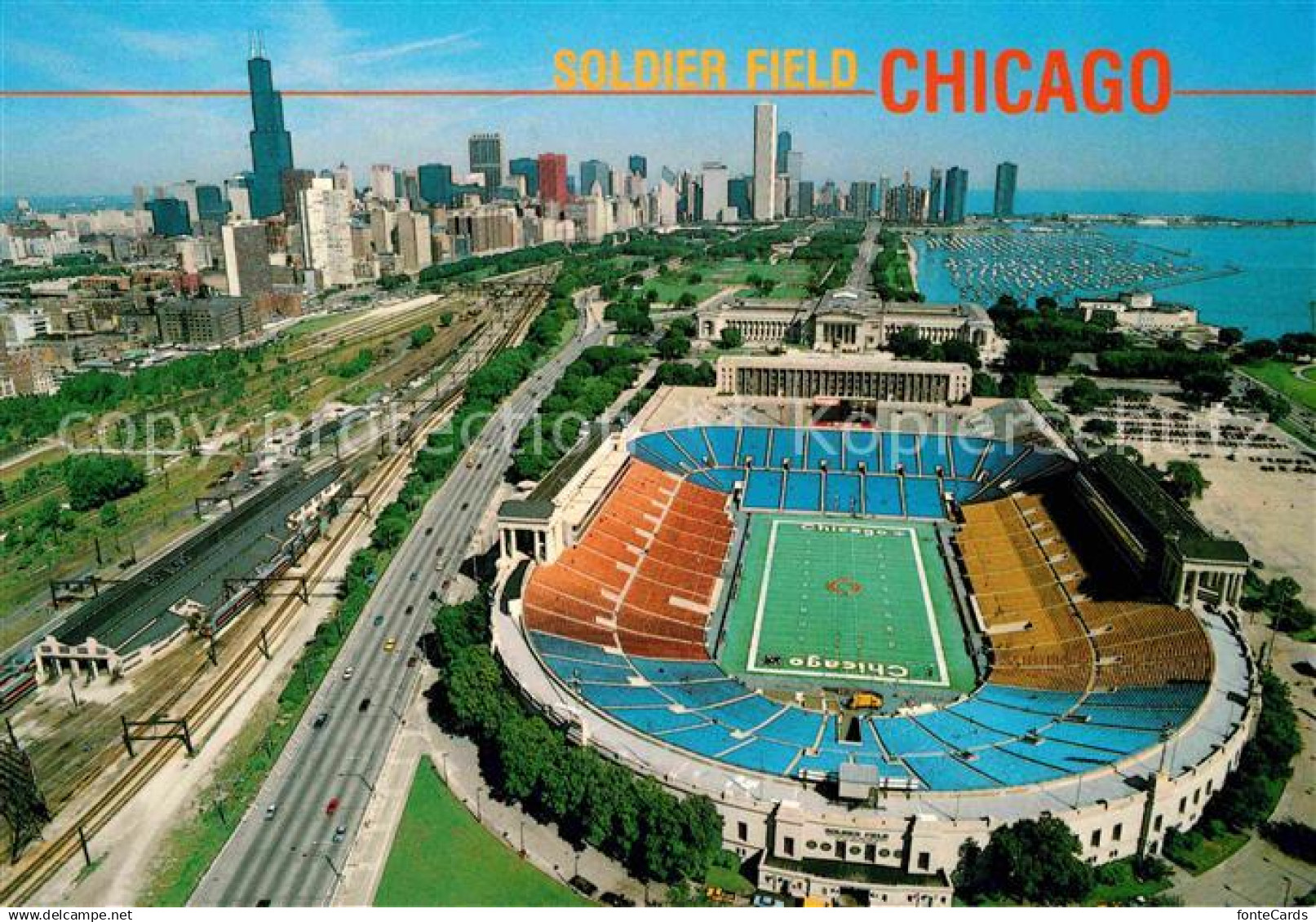 Chicago Illinois Pitt Chicago Prints Stadion