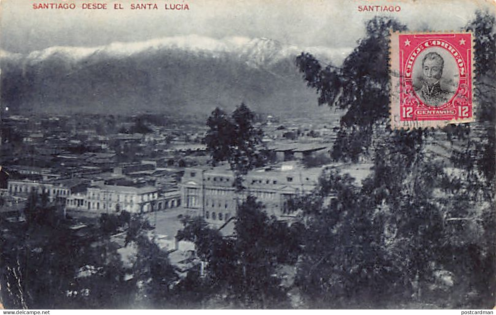 Chile - SANTIAGO - Desde el Santa Lucia - Ed. desconocido