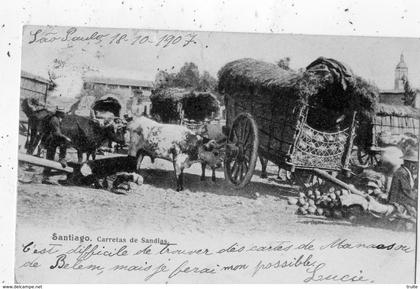 CHILI SANTIAGO-DU-CHILI CARRETAS DE SANDIAS (CARTE PRECURSEUR )