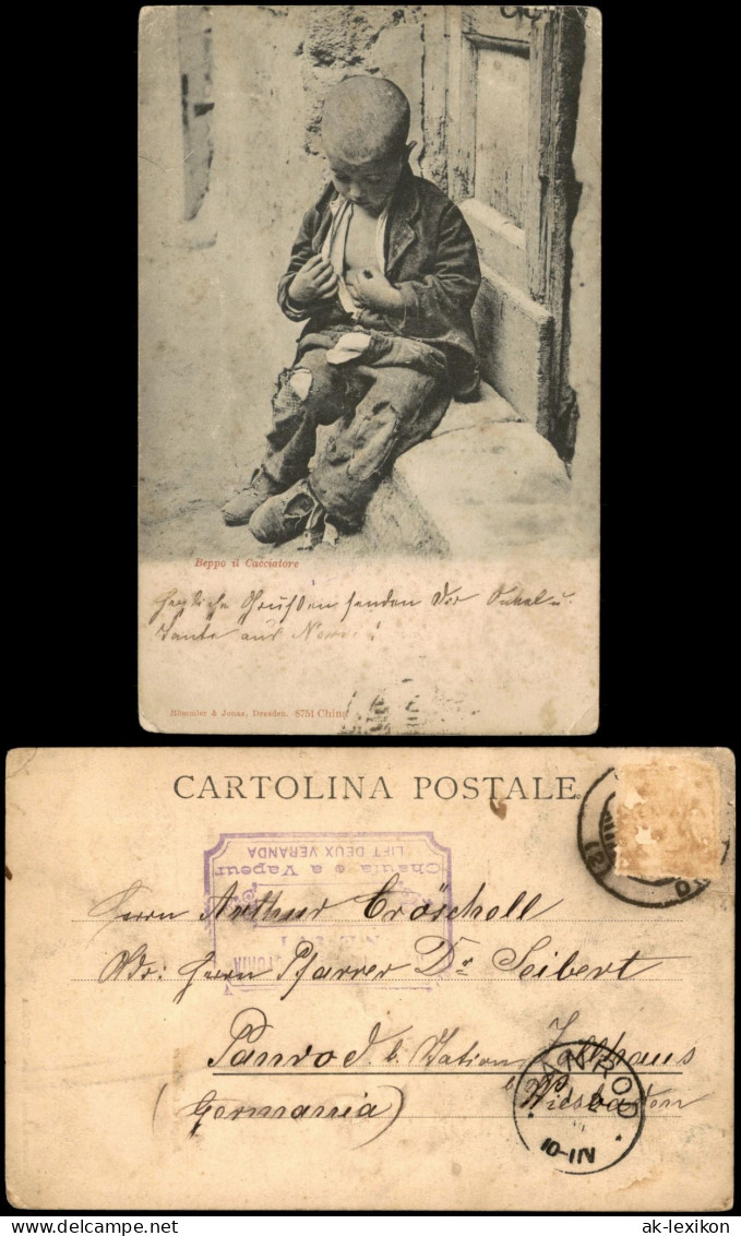 China (Allgemein) Beppo il Cacciatore Chinesischer Junge Frühes China 1905