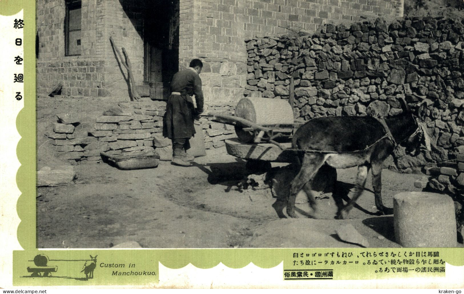 CHINA, CINA - Custom in Manchoukuo - Antichi Mestieri - #018