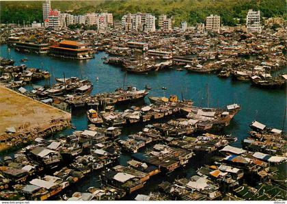 Carte Postale - Hong Kong - Aberdeen - Bird's-eye view of Aberdeen - vue aérienne - Southern District - CPM - Voir Scans