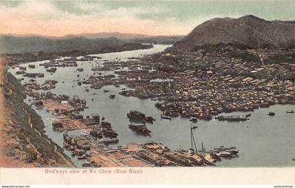 China - HONG-KONG - Bird's eye view of Wu Chow (West River) - Publ. The Hong-Kong Pictorial Postcard Co.