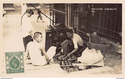 China - HONG-KONG - Chinese cobbler - REAL PHOTO