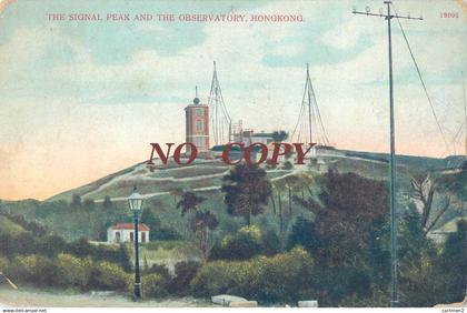 HONGKONG THE SIGNAL PEAK AND THE OBSERVATORY HONG-KONG CHINE CHINA CINA