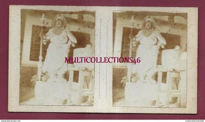 220725 - PHOTO STEREO ASIE ASIE CHINE CHINA  - sculpture - Bouddha ?