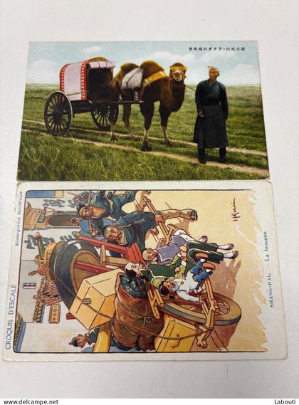 Cartes postales Chine Mongolie et Shanghai