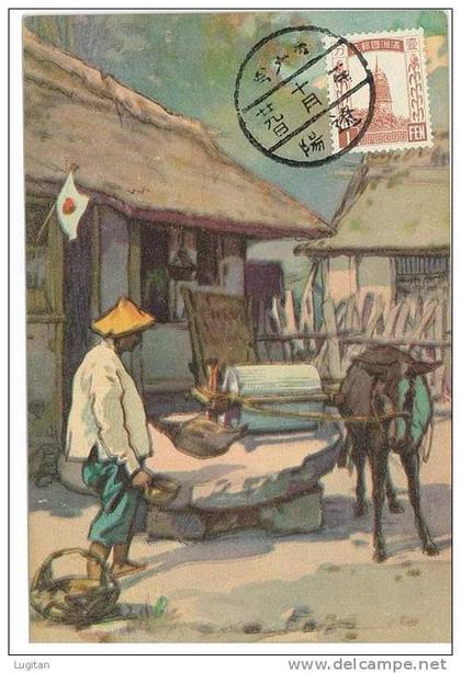 CARTOLINA - CINA -  ARTIGIANATO  - MANCIURIA - NON VIAGGIATA AFFRANCATA LATO VEDUTA