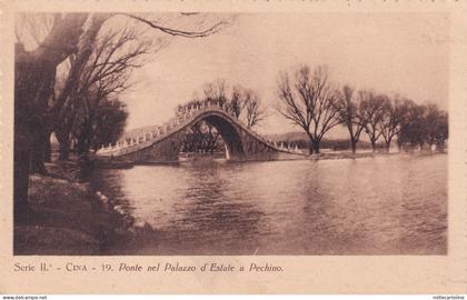 CHINA - Ponte Palazzo Estate Pechino Summer Palace Peking 1920 Missions Postcard