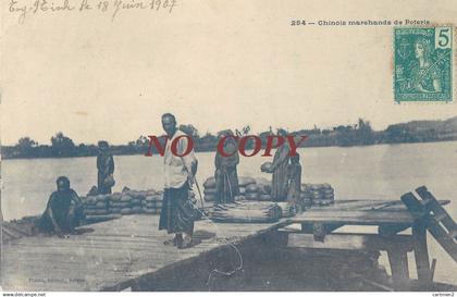 CHINOIS MARCHAND DE POTERIES SELLER CHINE CHINA CINA