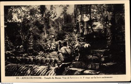 CPA Angkor Thom Kambodscha, Bayon-Tempel