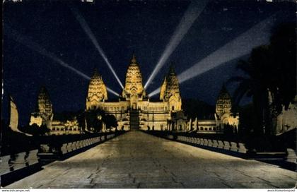 CPA Angkor Wat Kambodscha, Blick bei Nacht