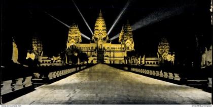 CPA Angkor Wat Kambodscha, Tempel, Nachtaufnahme