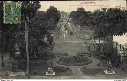 CPA Pnom Penh Kambodscha, Garten