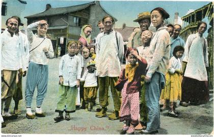 Happy China unused postcard