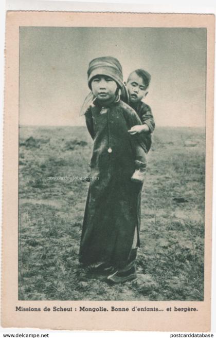 Missions de Scheut: Mongolie - Bonne d'enfants