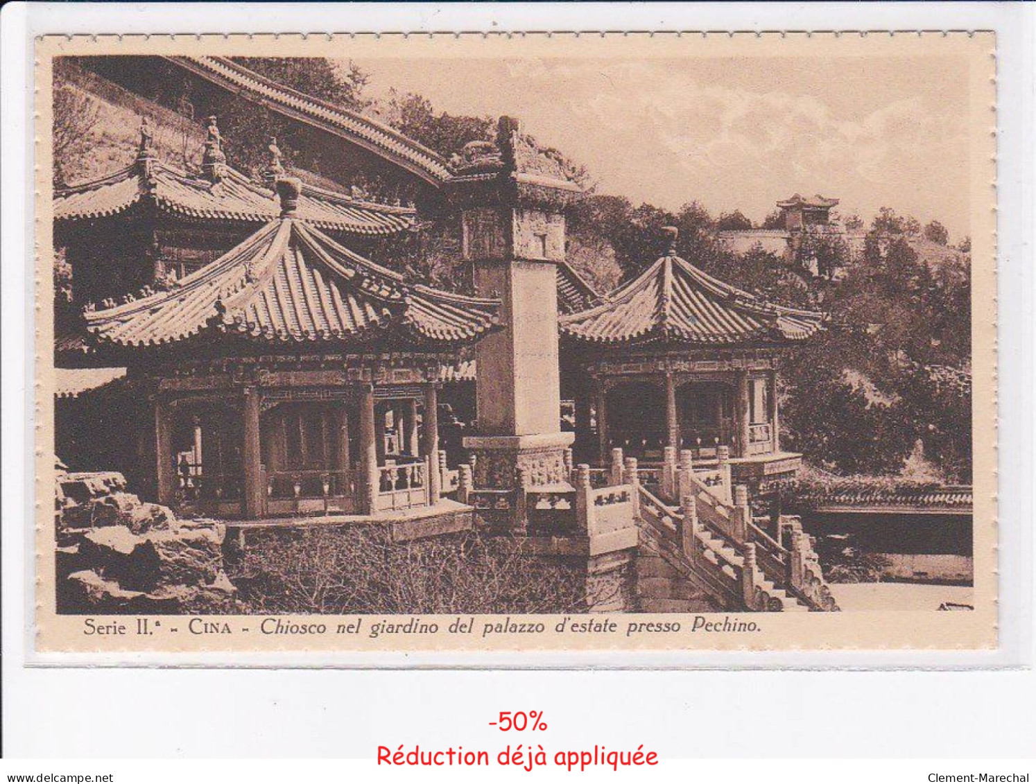 CHINE: serie II cina, chiosco nel giardino del palazzo d'estate presso pechino - Très bon état