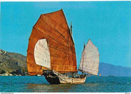 Carte Postale - Chine - Hong Kong - The chinese fishing junk - Bateaux - Hong Kong - CPM - Voir Scans Recto-Verso