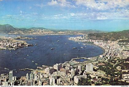 CHINE HONG KONG VUE AERIENNE DU PORT DE HONG KONG