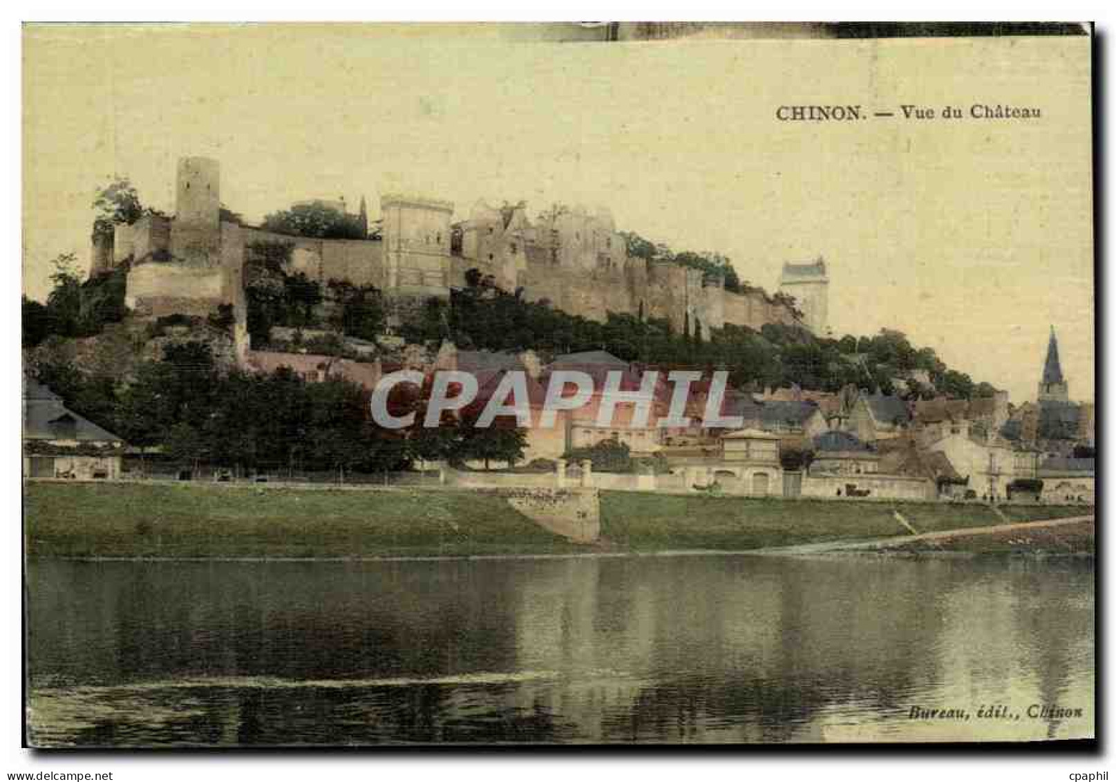 Chinon CPA Vue du chateau