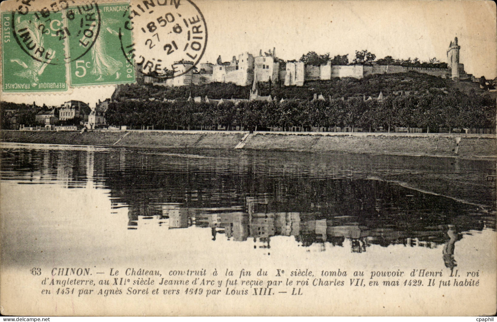 Chinon - Le Chateau - CPA