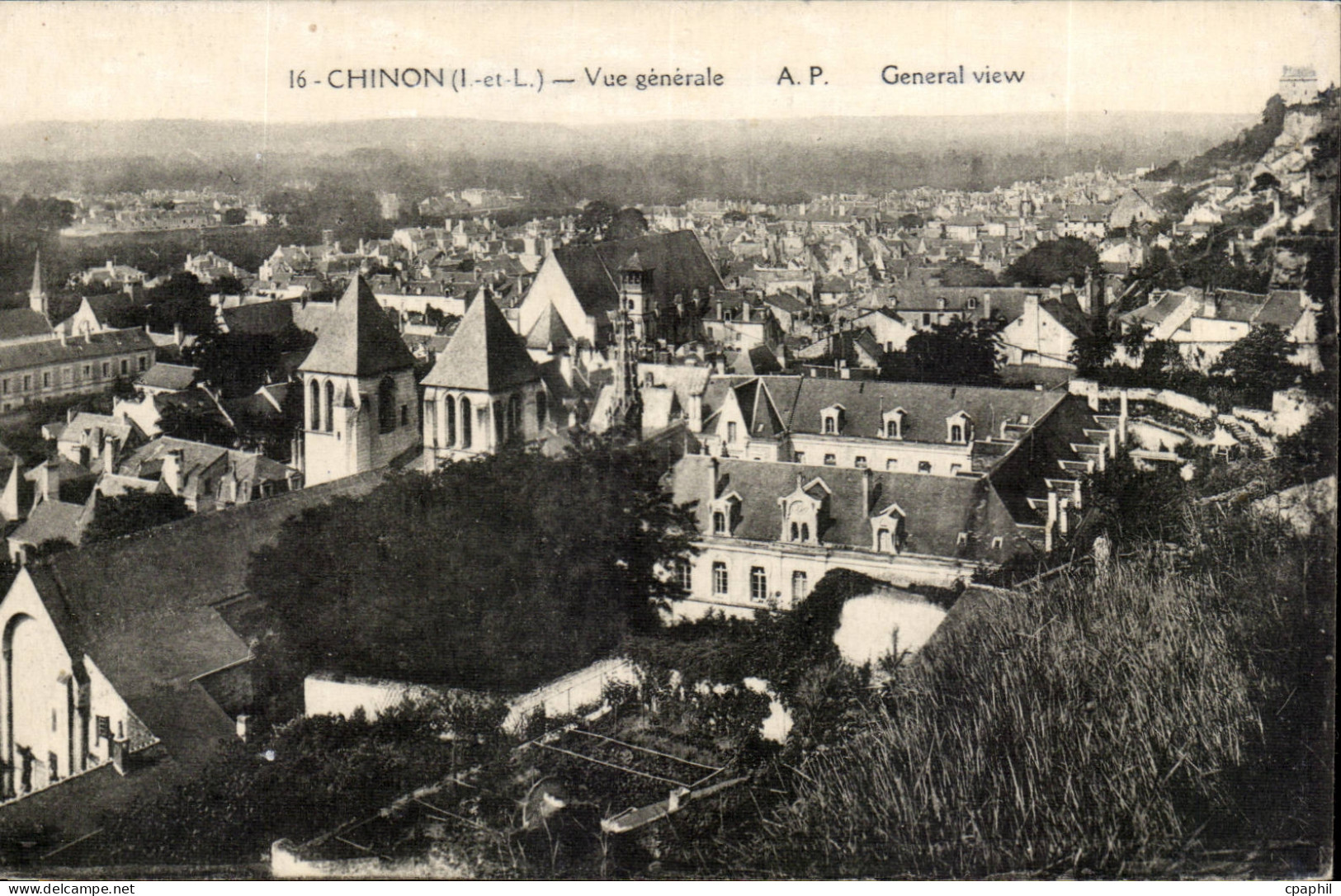 Chinon - Vue Generale - CPA