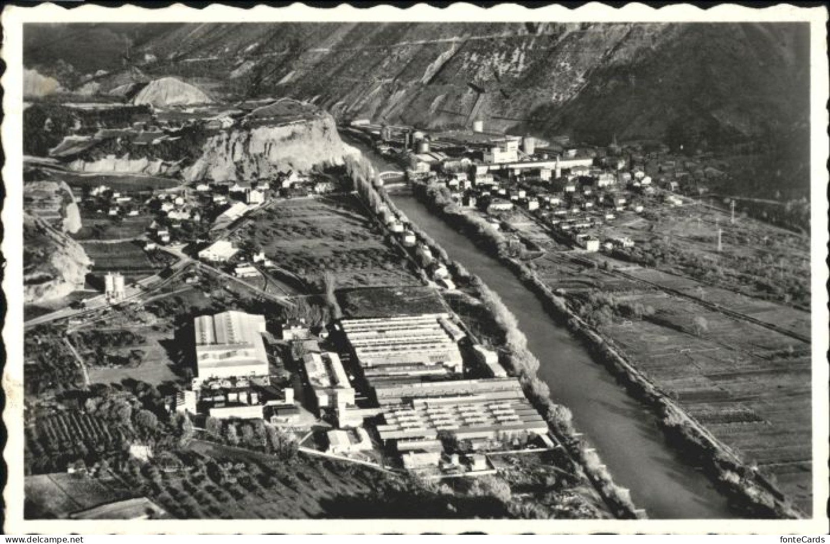 Chippis Fliegeraufnahme