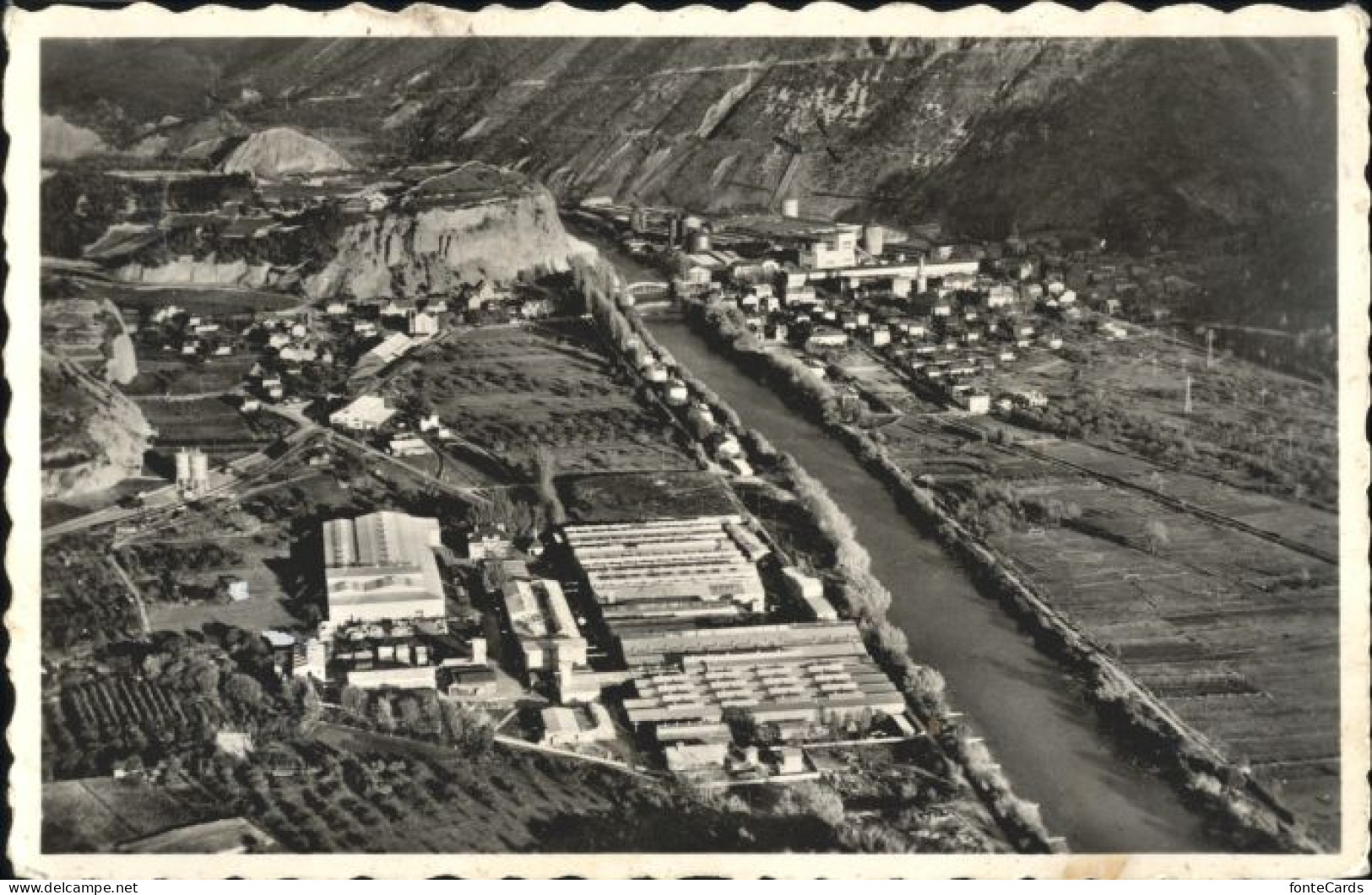 Chippis Fliegeraufnahme