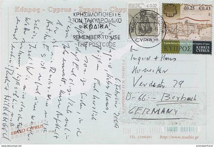 AK Pafos Paphos Πάφος Briefmarke Stamp Timbre σφραγίδα Damga a Nikosia Nicosie Λευκωσία Zypern Cyprus Κύπρος Chypre