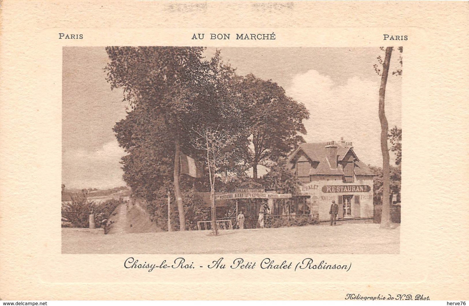 CHOISY LE ROI - Au petit Chalet (Robinson)  - publicité AU BON MARCHE