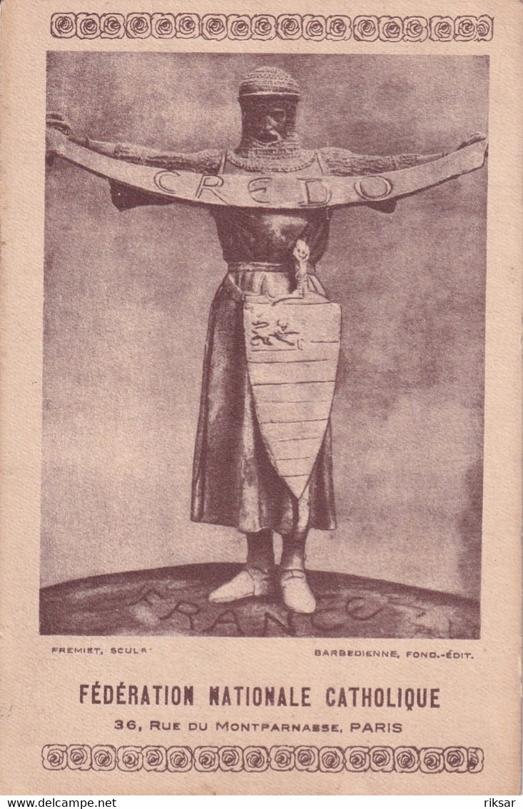 CHRISTIANISME(FEDERATION NATIONALE CATHOLOIQUE) PARIS 14 eme