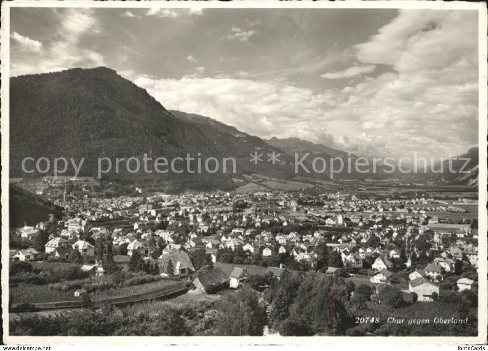 Chur GR Chur gegen Oberland